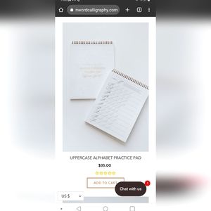 Calligraphy Practice pad